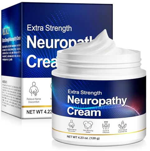 Neuropathy Cream for Feet, Legs & Hands – Lightweight, Plant-Based Formula with Cooling Comfort, 120g 1Pack
