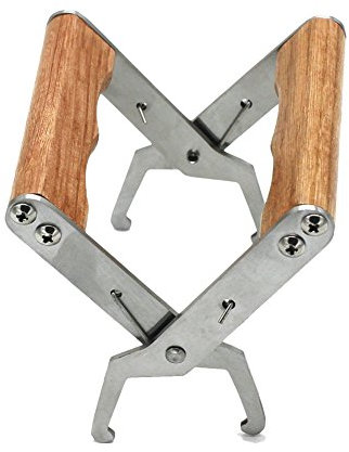 Imkereibedarf Imker Bienenwaben Werkzeug Wabenheber Klammer Edelstahl mit Holzgriff