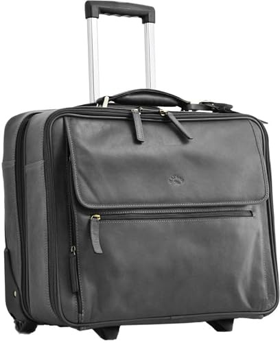 Katana - Pilot Case Business en Cuir 17 - Noir - 47 x 37 x 18 cm - Noir