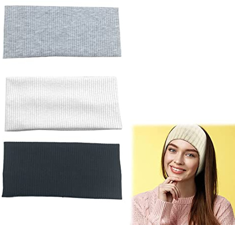 SJBAUTYO Bandeaux sport pour femmes,bandeau large en coton,Elastique Bande de Cheveux Large,Turban Accessoire Cheveux,pour la course, le vélo, le yoga, le basket,collocation de mode