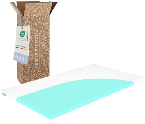 September – Topper 90x220 cm Komfortschaum mit 6 cm Höhe – Matratzenauflage mittelfester Härtegrad H3 – für Matratzen, Boxspringbetten etc. – Oeko-TEX® Standard 100 zert. – Bezug bei 60°C waschbar