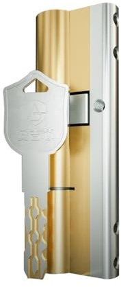 MAYANGYANG Bombin Cerradura Estilo con 10 Teclas C Lock de Grado de reemplazo de Seguridad de Entrada Cilindro de Bloqueo de Puerta Cerraduras Antibumping(130mm)