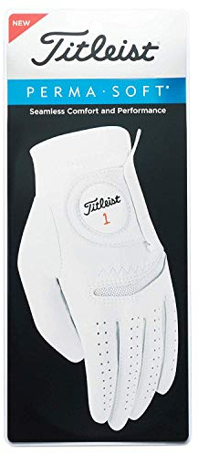 Titleist Perma-Soft Men's Regular Left Pearl, Medium/Large
