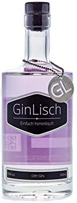 GinLisch Dry Gin | 17 hochwertige Bio Botanicals | Veilchen | rosa Pfeffer | Lavendel | 40% vol | 500ml Flasche