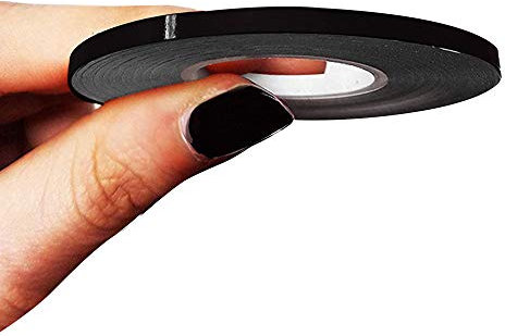 4R Quattroerre.it 10454 Trim Stripes Strisce Adesive per Auto, Nero, 3 mm x 10 mt