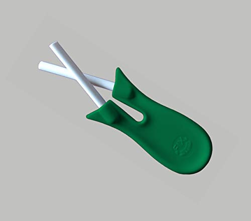 FIX Kreuzschleifer Keramik Wetzstahl Messer Sense Messerschärfer Solingen (Dunkelgrün)