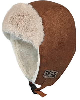 Trappermütze Damen Mädchen Fliegermütze Trapper Warm Pilotenmütze Winddicht Winterhüte Fleece Skimütze mit Ohrenklappen Kuschelig Mütze Verdickt Fleecemütze Winter Freizeithut für Radfahren Skifahren