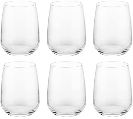 KASANOVA set 6 bicchieri acqua in vetro cristallo