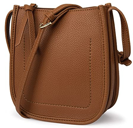 Montana West Bolso bandolera pequeño para mujer, bolso de hombro ligero clásico mini bolso de hombro elegante, Mwc-077 Marrón