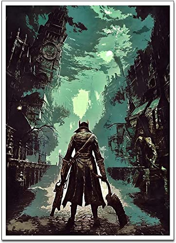 TSALF Quadro A Olio su Tela Senza Cornice REGF Tela Pittura Poster Bloodborne Immagine Decorativa Dipinti Moderni Home Decor 50x70cm