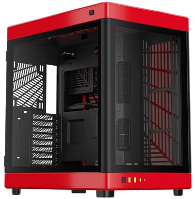 GAMDIAS NESO P1 BR computer case Full Tower Nero, Rosso (NESO P1 FULL-TOWER BLACK AND RED CASE)