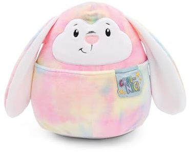 NICI Chill-NICI Bunny 20cm - Fluffy, Colourful Plush Toy Bunny with Long Hanging Ears for Girls, Boys & Babies, Cuddly Soft Toy - 49880