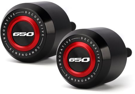 Modeer falldynor kompatibla med Hon.da CB650R 2019 2020 2021 2022 2023 2024 motorcykel ram slider antikollision fallskydd crashpad cb650r cb 650r tillbehör (röd)