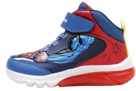 Geox J Ciberdron Boy, Zapatillas, Azul y Rojo, 26 EU