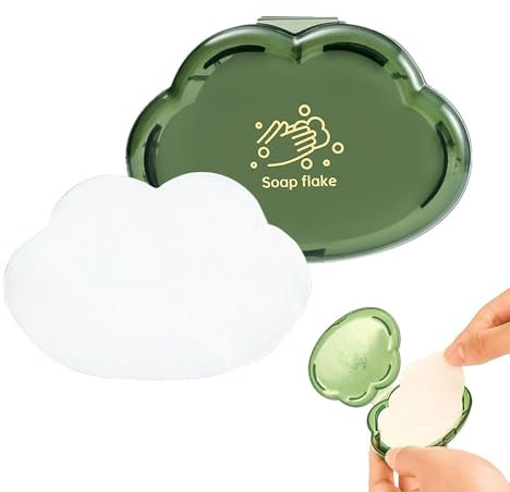 Generisch Feuilles de Savon Portables - 50 Feuilles de Savon en Flocons de