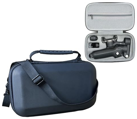 Xmaspanda Osmo Mobile 7P Case, Portable Storage OM 7P Carrying Case Shoulder Bag for DJI OM 7 /7P Smartphone Gimbal Stabilizer Accessories Black