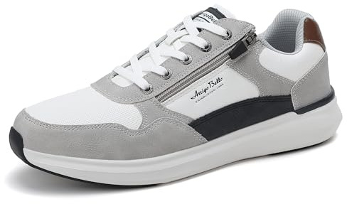 Zapatillas Hombre Zapatos Vestir Casual Sneakers Deportivas | Correr, Gimnasio, Trabajo, Senderismo, Con Cremallera, Transpirables, Antideslizante, Moda