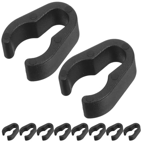 Hoement 10pcs Plastic Mic Cable Clips for Microphone Stand Cord Organizer Flexible Strong Cable Clamps for Secure Mic Pole Cord Management