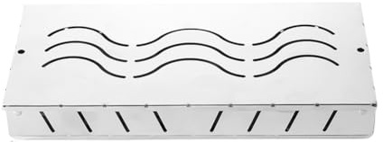 Homeponnew Scatola per affumicatura per barbecue, in acciaio inox, design trapezoidale con ventilazione su 5 lati, 24,5 x 11,7 x 5,5 cm, antiruggine e facile da pulire