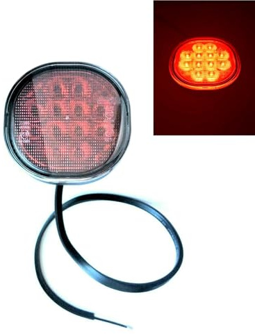Ml LED dimbakljus dimljus dimljus 75 x 75 mm 12/24 V för släpvagn lastbil