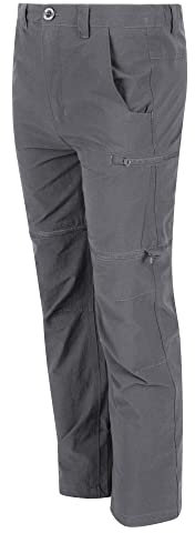 Regatta Highton Z/O Wasserabweisende Stretch-Hose für Kinder mit Reißverschluss. Mit DWR- und Isoflex-Technologien. Zum Wandern geeignet.