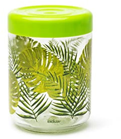 Excelsa Foliage - Tarro con tapa, 800 ml, cristal