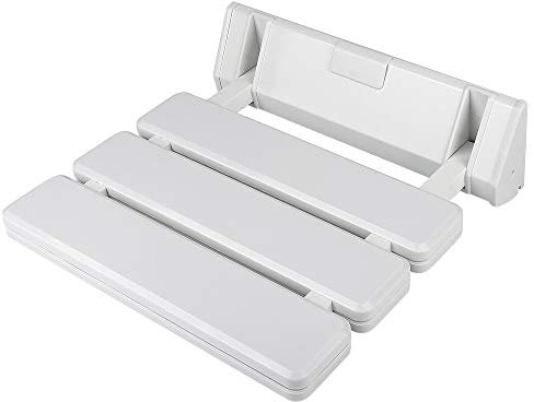 Drumm Siège de Douche Rabattable, Chaise de Douche Stable et Sécurité, pour Personnes âgées et Handicapées, Aide à la Toilette, Blanc