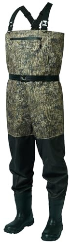 BASSDASH Camo Breathable Boot Foot Hunting Waders Ripstop Lightweight Chest Wader for Fishing ATV