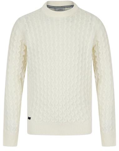 Nonso Wool Blend Chunky Cable Knitted Jumper in Cream - Tokyo Laundry - L