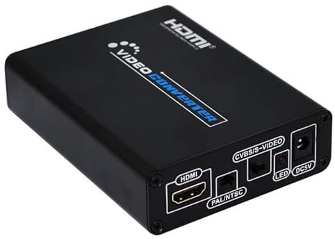 High-Tech Place Convertidor HDMI a Composite/AV s-Video Adaptador convertidor de vídeo RCA CVBS/L/R, Enchufe americano