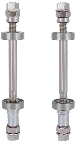 Essieu de Moyeu de VéLo, 140mm/180mmmetal Axe de Moyeu de Roue de VéLo ArrièRe Levier D'Arbre Solide Moyeu de VéLo à DéGagement Rapide pour VéLo de Montagne Vtt (Rear*2pcs)