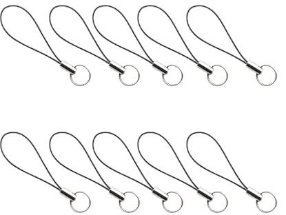 mophrati 10pcs cordini per cordini per telefoni cellulari universali fai-da-te smartphone anello staffa corde stringhe ciondoli portachiavi cinturino da polso