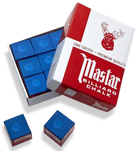 VOYANTE Blue Chalk Pool Set, Snooker Chalk, Professional Cue Chalk for Billiard Tips, 12-Piece Pool Cue Accessories with Anti-Slip Formula, Snooker & Pool Table Supplies for Players and Enthusiasts