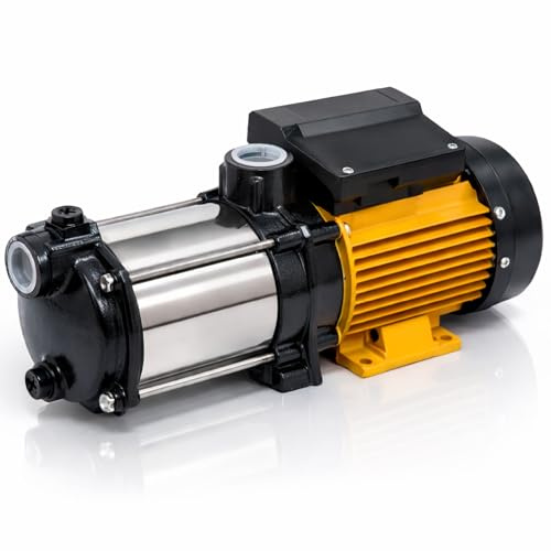 Bomba de Agua 0.55kW (0.75CV), caudal max. 4800 l/h, altura max. 44 mca. Bomba presurizadora para casa, jardín y riego. bomba de presión -Fluvia