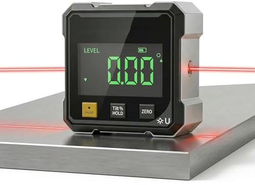 Luminis Precision X1 Wasserwaage - Luminis X1 Laser Winkelmesser, Precision X1 Neigungsmesser Digital, Doppellaser und Magnetisch für Heimwerker und Profis