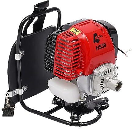 31 cc ryggsäcksfriskärare 750 W 4-takts bensin motorsense 8 500 varv/min 2-i-1 grästrimmer med pumpfunktion, bevattningsutrustning för parker, bostadsområden, köpcentra