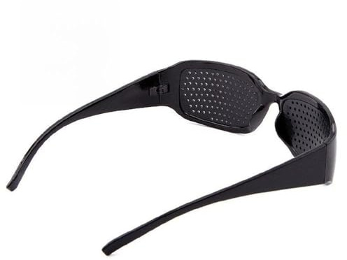 Occhiali Stenopeici Occhiali per Esercizi per gli Occhi per Correzione della Vista con Montatura in Plastica ABS per Allenamento dei Muscoli Oculari Antistress Ne