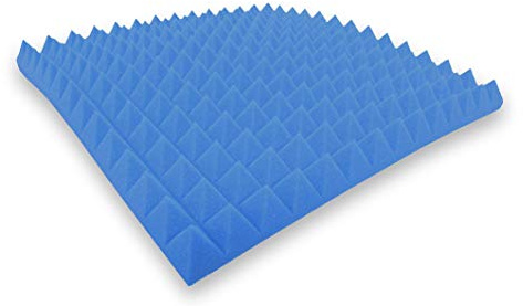 Skumgummi i pyramidstruktur, färg, noppor, akustikskum, rum, akustisk, ljud, isolering, skydd