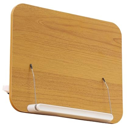 KAHDGSS Supporto per Libri in Legno Organizzatore da Tavolo Ergonomico per Leggere E Scrivere con Supporto per Pagine Supporto per Spartiti Sicurezza Antiscivolo