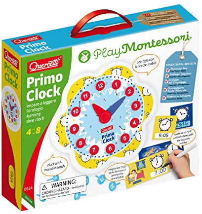 Quercetti Play Montessori Primo Clock 4+ Years