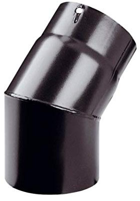 5 inch 45 Degree Bend Elbow x 125mm Diameter StoveMaestro Black Stove Flue Pipe for Wood Log Burning stoves (45 deg Elbow)