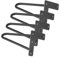 Ejoyous 4er Set Tischbein Tischgestell Hairpin Tischbeine 2 Stangen Möbelbein Haarnadelbeine Möbelfüße Tischkufen Haarnadelbeine ca 20,32 cm für Schreibtisch Regalfüße