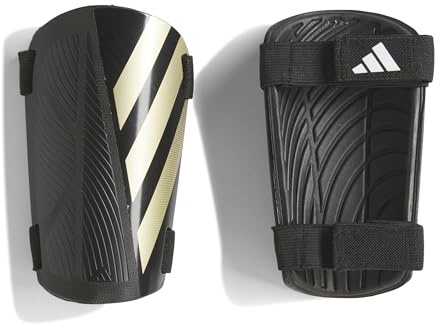 adidas Unisex-Adult Tiro Training Shin Guards, Black/Gold Metallic/White, X-Large