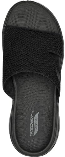 Skechers Damen Go Walk Arch Fit Sandal Joyful Slides, Black, 41 EU
