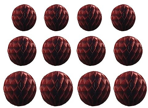 15 bolas de panal de abeja para decoración de fiesta de 4, 6, 8 pulgadas, para fiestas, pompones de tela, bolas de flores colgantes para baby shower, cumpleaños, boda, decoración de guardería (4, 6, 8