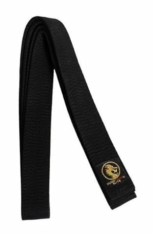 BUDOFIGHT Ceinture de karaté Noire Élite 280 cm
