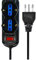 Multipresa Elettrica 6 Posti, Cavo 5M, Ciabatta Spina 10A con Interruttore, Max 2500W 250V, Nero