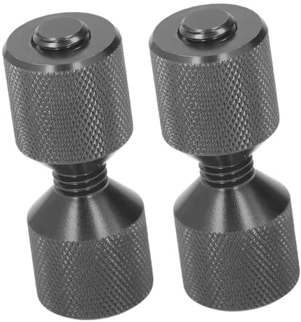 Perni di Allineamento Flangia Premium 2 Pezzi, Set di Perni A Doppio Foro Anodizzato A um 1 1/8 Pollici per Flange 0,5 A 14 Pollici 150 Libbre (BLACK)