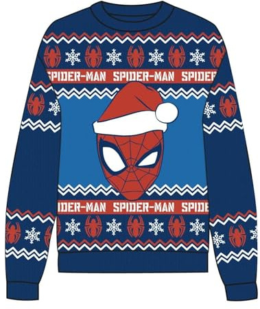 CERDÁ Life'S Little Moments Jersey Punto Navideño Spiderman Suéter Unisex niños (Pack de 1)