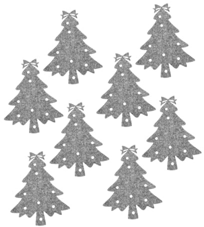 ABOOFAN Set 8 Pezzi Porta Utensili a Tema Festivo con Disegno a Forma di Albero per Tavola Festiva e Ristoranti